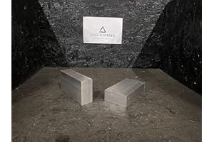 STONER METALS 2 Pieces 1-1/2" X 3" Aluminum 6061 Extruded BAR 6" Long +.07"/-0 Solid T6511 Mill Stock 1.50"