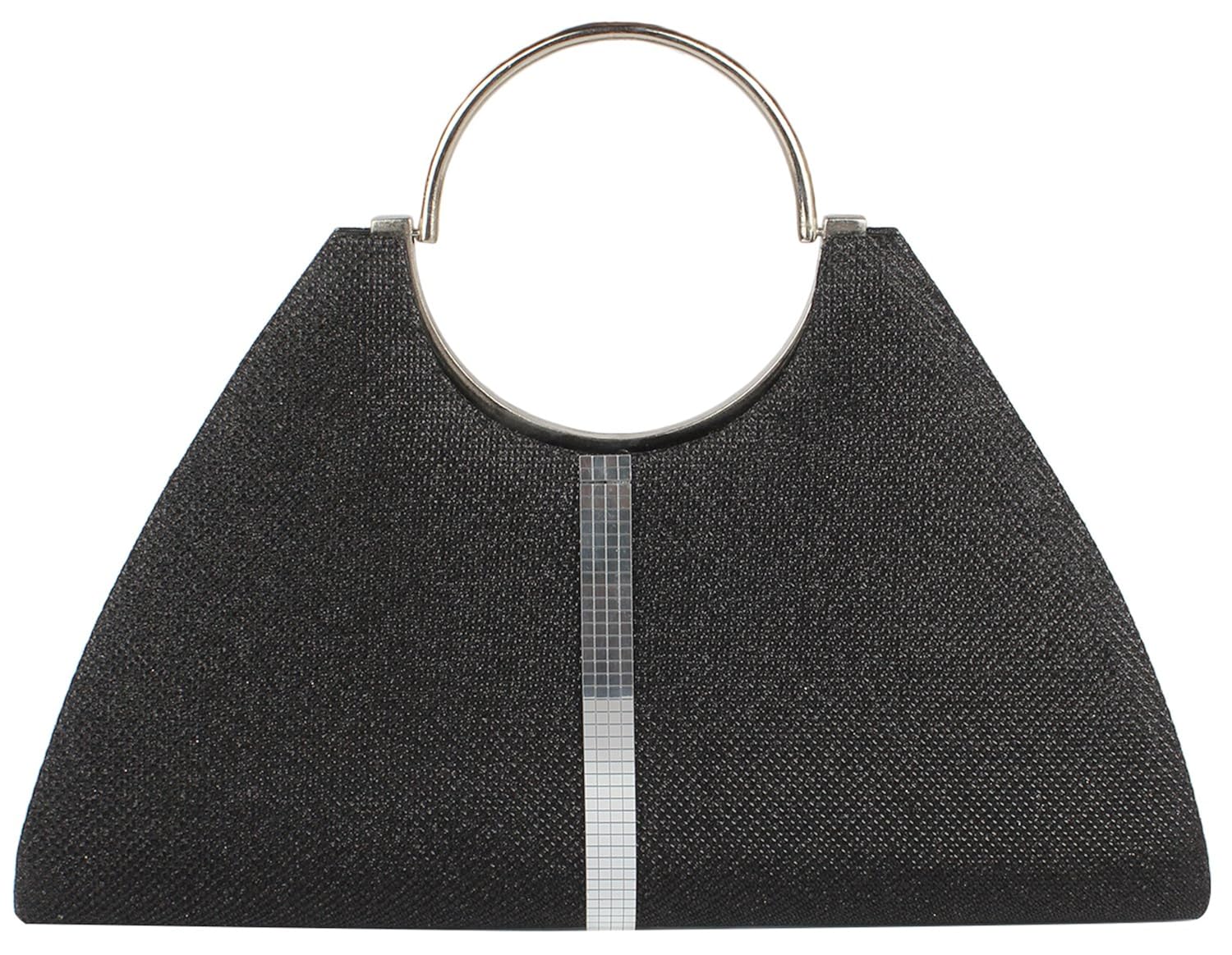 do bhai women's clutch gold (round-handle-clutch)