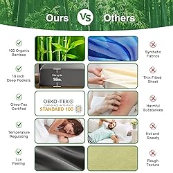 CozyLux Cooling Sheets King Size, Rayon derived