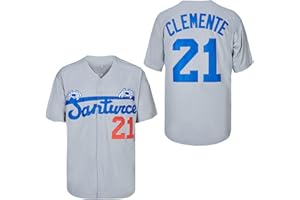 MEAN MACHINE Men's #21 Roberto Clemente Baseball Jersey Santurce Crabbers Puerto Rico Baseball Shirt Stitched