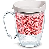 Tervis Foliage And Fern Christmas Holiday Made in USA Double Walled Insulated Tumbler Travel Cup Keeps Drinks Cold & Hot, 16oz Mug, Classic