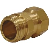 Dramm Brass Hose Swivel &ndash; Live Swivel Connector Prevents Hose Kinks &ndash; Made in USA