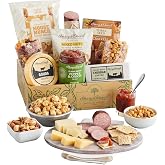 Harry &amp; David Harry's Snack Box Gift Basket &ndash; Includes Cheese, Sausage, Trail Mix, Three-Seed Crackers, Pepper &amp; Onion Relish, Mixed Nuts, Dried Fruit, Moose Munch Popcorn&reg;, All Occasions, Gatherings