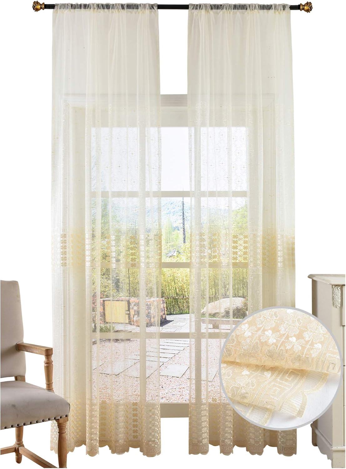 Best Kitchen Curtains And Valances Set Clover