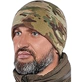2SBR 2SABERS Fleece Winter Warm Watch Cap - Mens Outdoor Cold Weather Skull Beanie Hat Black