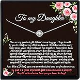 Be Wished Gift for Daughter from Mom or Dad, Ready To Give Necklace with Meaningful Message, Sentimental Jewelry