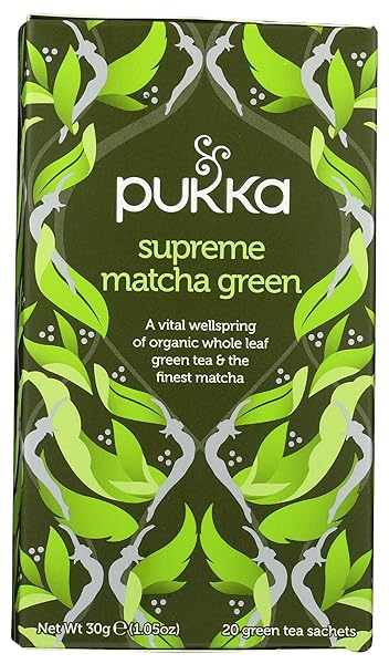 PUKKA HERBAL TEA ORGANIC MATCHA GREEN, 20 CT
