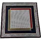 Myneiyi XL 43 Inch Extra Large Square Scarf Fashion Scarves Silk Feeling Hair Scarf Wrapping Scarfs Night Sleeping Headscarf