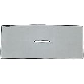Clothlete Center Cut Microfiber Golf Towel - Gray with Black Edge, 16 inch x 40 inch