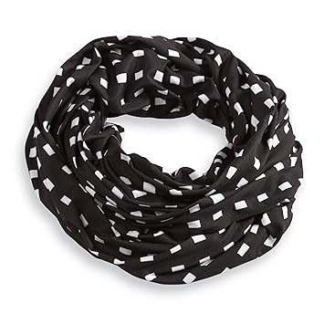 Amazon Com Mud Pie Bundle Of Joy Nursing Scarf Black Check Baby