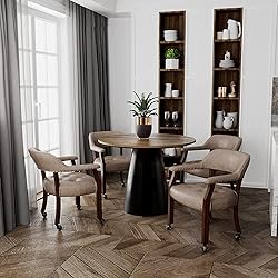 JESONVID Dining Chair with Casters Set of 2, Accent