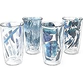 Tervis Kelly Ventura - Blue, Too Collection Made in USA Double Walled Insulated Tumbler Travel Cup Keeps Drinks Cold & Hot, 16oz 4pk, Assorted