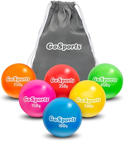 6 Balles D'entraînement Lestées GoSports 16 Oz (454 G) - Vert