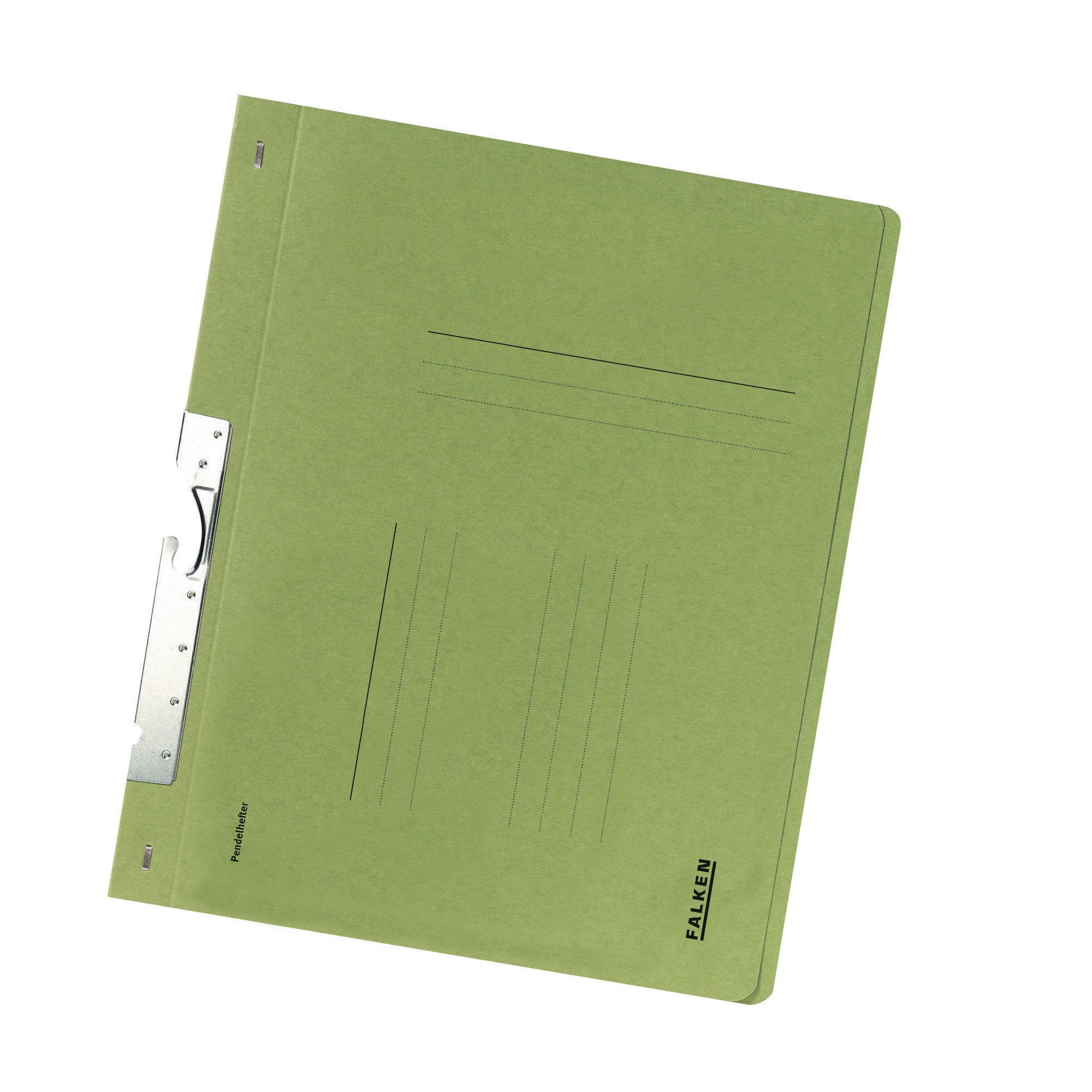 Exacompta - Ref 80000995001F - FALKEN - Pendular Pendel Bottom-Up Flat Files without Index Slots - A4 (210 x 297mm) in Size, 250gsm Recycled Manilla - Green (Pack of 50)