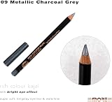 MORE Cosmetics 09 Metallic Charcoal Grey Kajal Eyeliner Waterliner Pencil view 2
