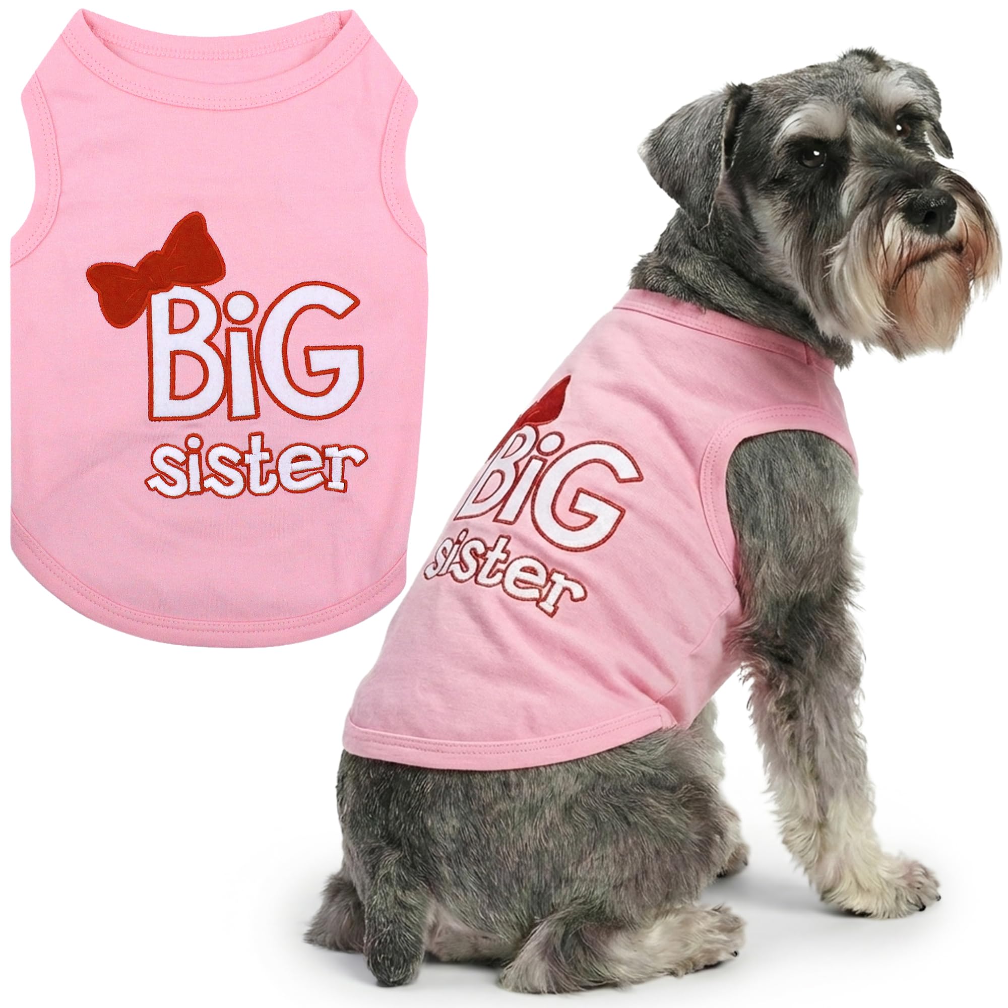 Parisian Pet Big Sister Dog Tank Pink