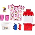 Barbie Cooking & Baking Accessory Pack with Popcorn-Themed Pieces, Including T-Shirt for Doll, Popcorn Machine Mold & Container of Molded Dough, Ages 4 Years Old & Up, Multi