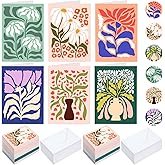 Gueevin 90 Pack Floral Greeting Cards with Envelopes & Stickers Bulk 3.5 x 5 Inch Floral Blank Note Cards Set, 6 Flower Designs Card for Thank You, Birthday, Wedding, Business, Condolence, Invitation