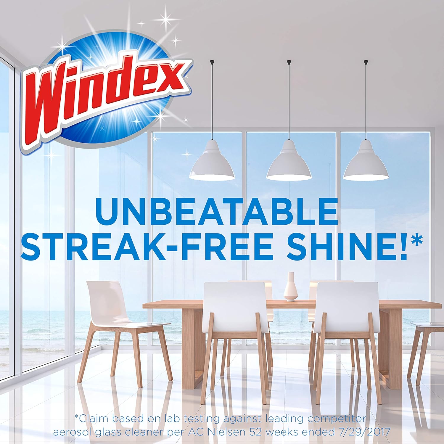 Windex Glass and Window Cleaner Spray Bottle, Original Blue, 23 fl oz - Pack of 2: Health & Personal Care