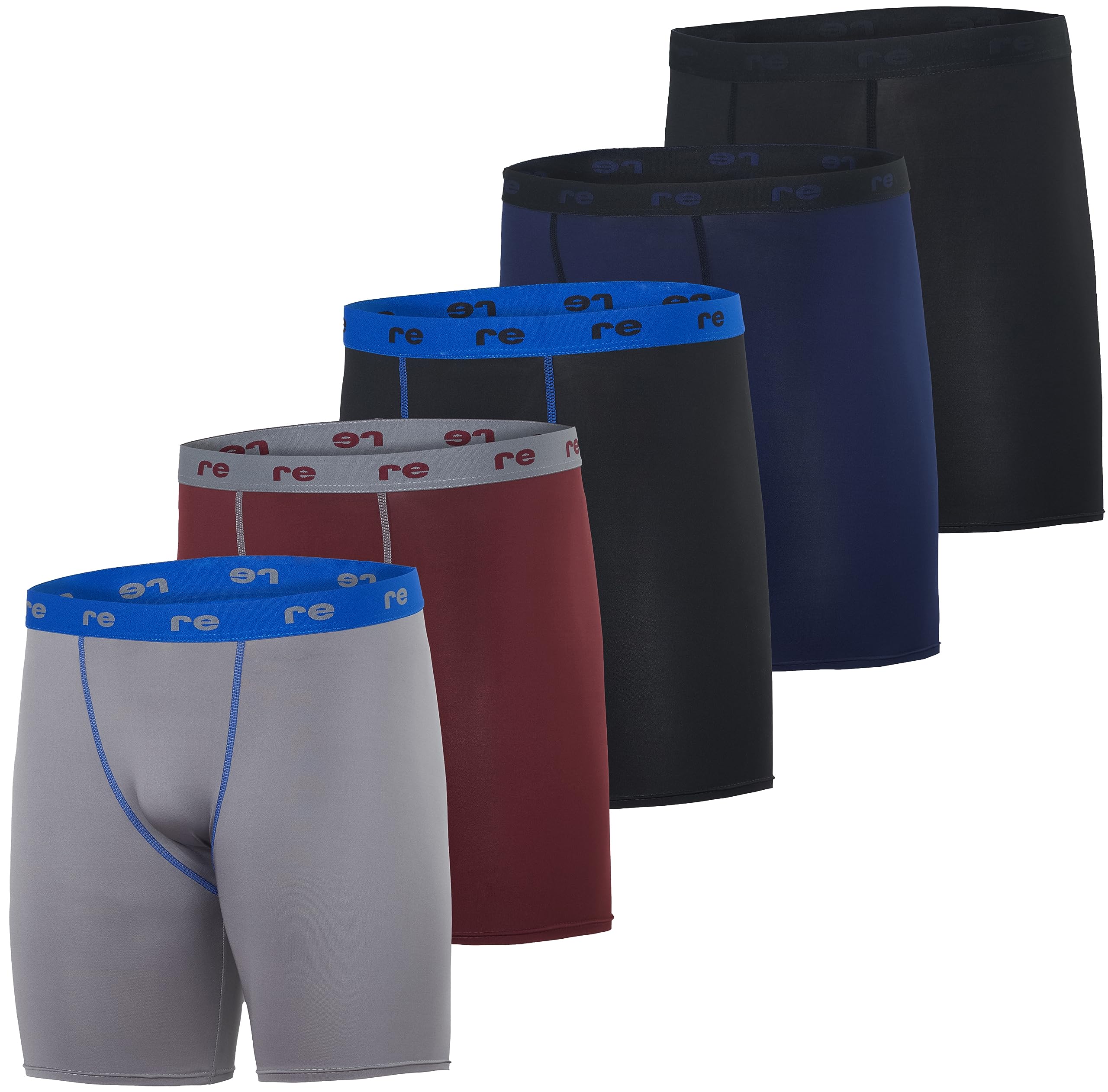 3-Pack Men’s Compression Boxer Shorts – Anti-Odor, Skin-Fit, Gym & Sports Briefs (S-XXL)