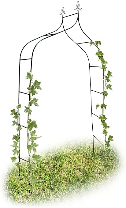 Relaxdays Rosas/Arco para trepadoras 10017903-Arco, Verde Oscuro ...