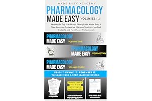 Pharmacology Made Easy, Vol 1-3: Master the Top 300 Drugs Through the Made Easy 3 Step Learning System for Nursing Students, 