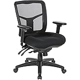 Office Star ProGrid Breathable Mesh Manager's Office Chair with Adjustable Seat Height, Multi-Function Tilt Control and Seat 