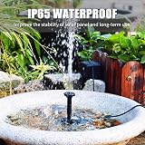 Decdeal 6V/2W Solar Fountain Pump with Adjustable Panel for Pond Garden view 2