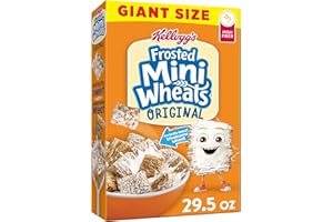 KELLOGG'S Kellogg’s Frosted Mini-Wheats Breakfast Cereal, High Fiber, 48g Whole Grain, Giant Size, 29.5 oz