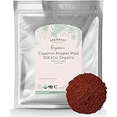 Starwest Botanicals Organic Cayenne Pepper Powder 35k HU - Adds Heat, Red Pepper Spice for Seasoning & Marinades, Derived from Capsaicin, Certified Kosher, Non-GMO - Bulk 1 lb Bag