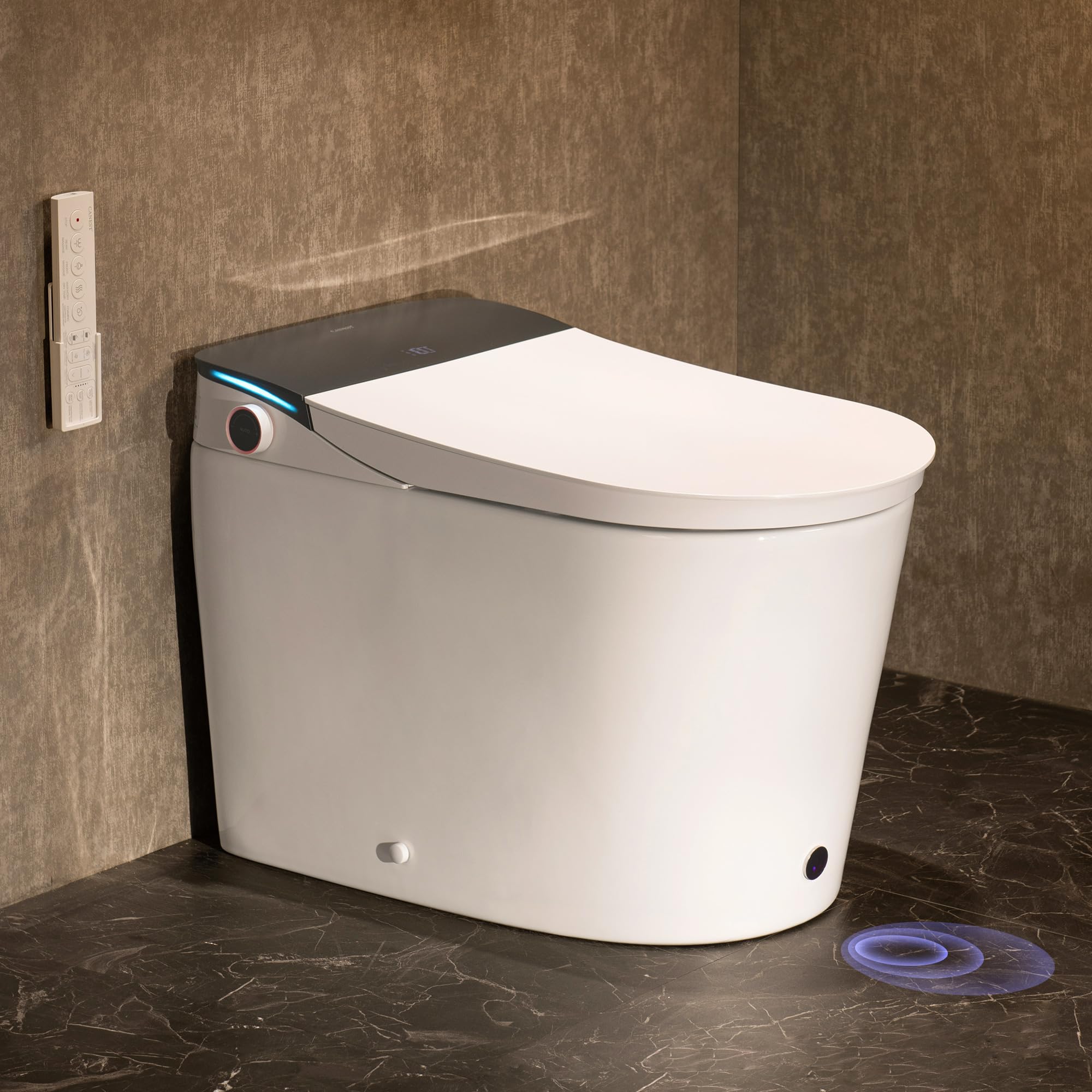Photo 1 of CANEST Smart Toilet with Bidet Built in, Bidet Toilet with Tank, Foam Dispenser, 1000g MaP Flushing, Full-Area Seat Sensor, Ultra-Micro Bubble Wash, Auto Temperature Control, Foot Sensor(FC-002PRO)