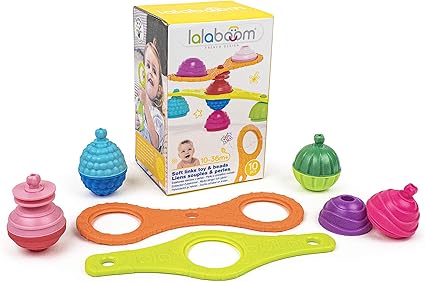 Lalaboom Liens Souples Et Perles A Assembler Premier Age Jouet D Eveil Jeu De Construction Formes