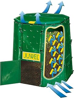 Juwel Premium Komposter Aeroquick 890 XXL (geschlossen, mit Scharnierdeckel, UV-stabil, Nutzinhalt: 900 l) 20857