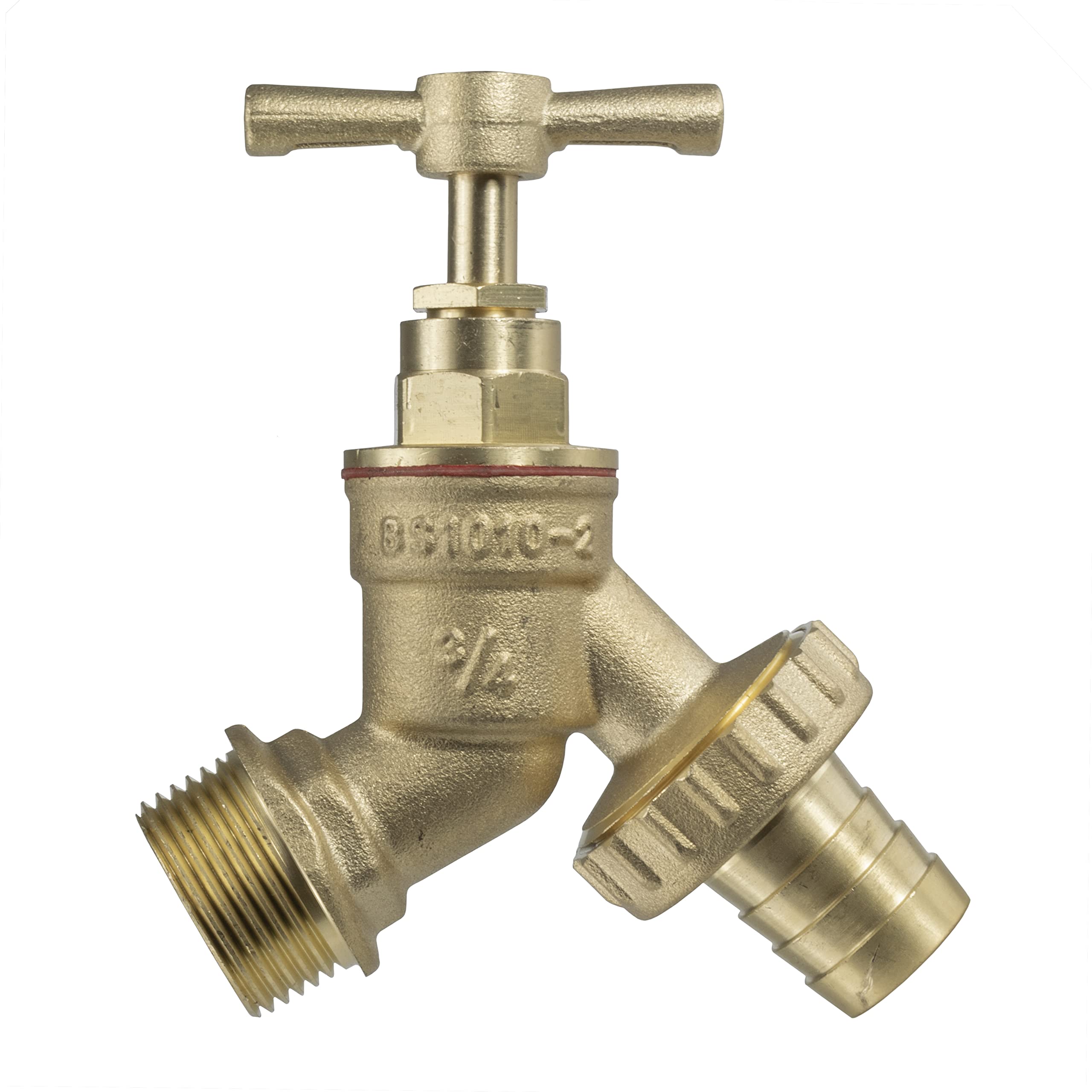 Outdoor/Patio Watering 3/4" bsp Inlet,HI Flow Solid Traditional Brass Garden bib tap with Garden Hose Barb