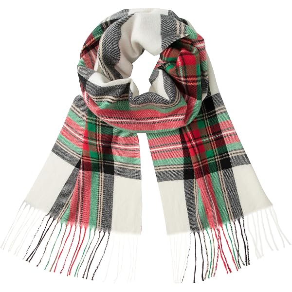 Liitrsh 6 Pack Christmas Scarves - Festive Knitted Scarves With Tassels For Women & Men (6 Styles) - View #6