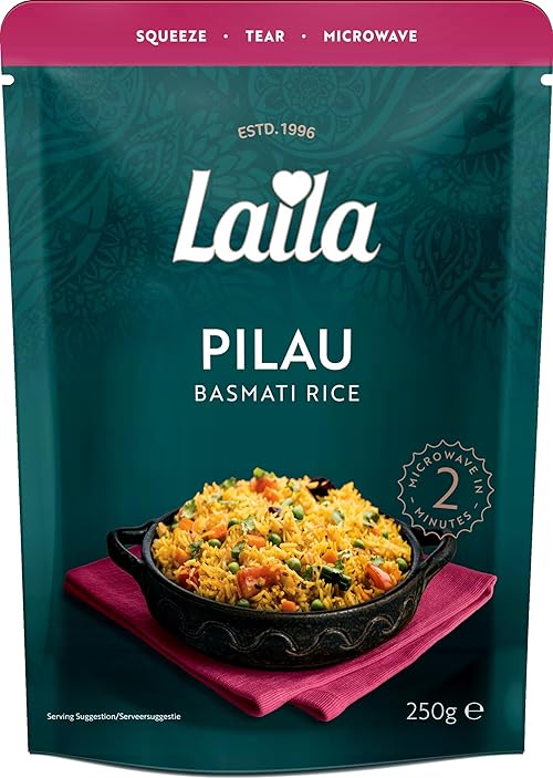 Laila Pilau Microwave Rice, 250g