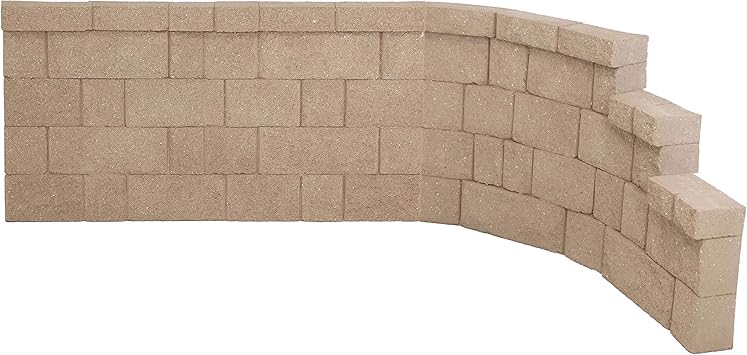 FiberBloxx 2Piece Fiberglass Landscape Retaining Wall, 5
