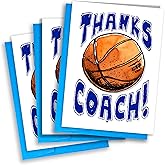 Play Strong Thanks Basketball Coach “You’re Awesome” Thank You Cards (3-Pack, 5"x7") – Coach Appreciation Greeting Cards for Youth Basketball Teams, Players & Parents – Play Strong Sports Powercards | Empower the Champion Within