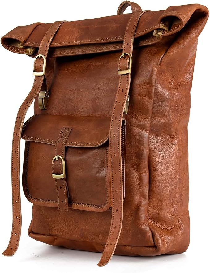 Berliner Bags Leeds M Leather Backpack Laptop Rucksack Men Women Retro