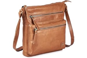 Wise Owl Accessories Real Leather Small Crossbody Handbags & Purses for Women -Premium Crossover Over the Shoulder Bag