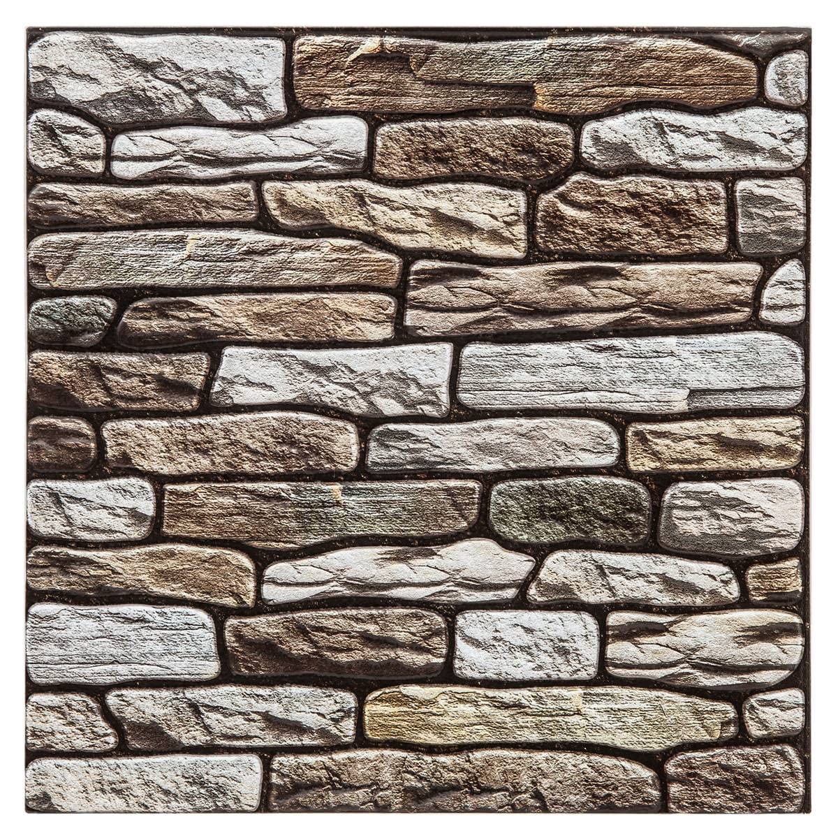 ATMOSPHERA 83378 Imitation Wall Sticker, Pack of 2, Brown, 30 x 30 cm