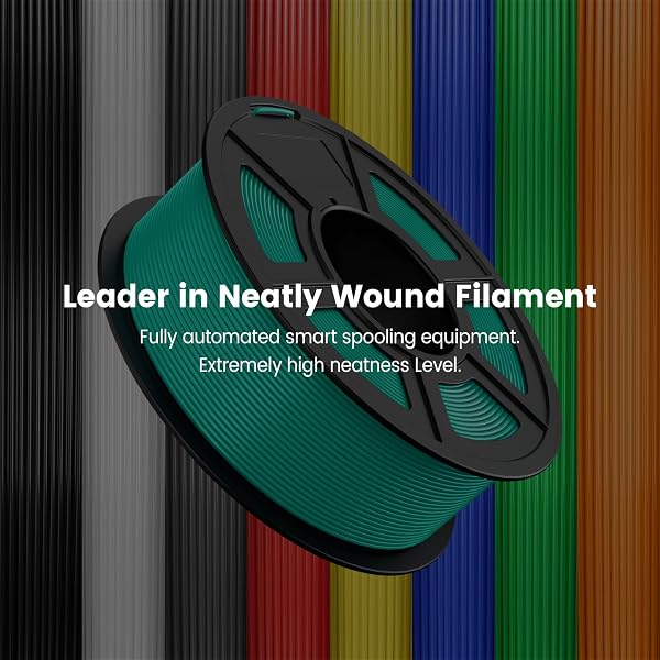 SUNLU 4KG PLA 3D PRINTER FILAMENT BUNDLE, NEATLY WOUND FILAMENT 1.75MM ±0.02MM, INDIVIDUALLY VACUUM PACKED, 4KG IN TOTAL, 1KG PER SPOOL, 4 PACK, 4000G, BLACK+BLACK+WHITE+WHITE