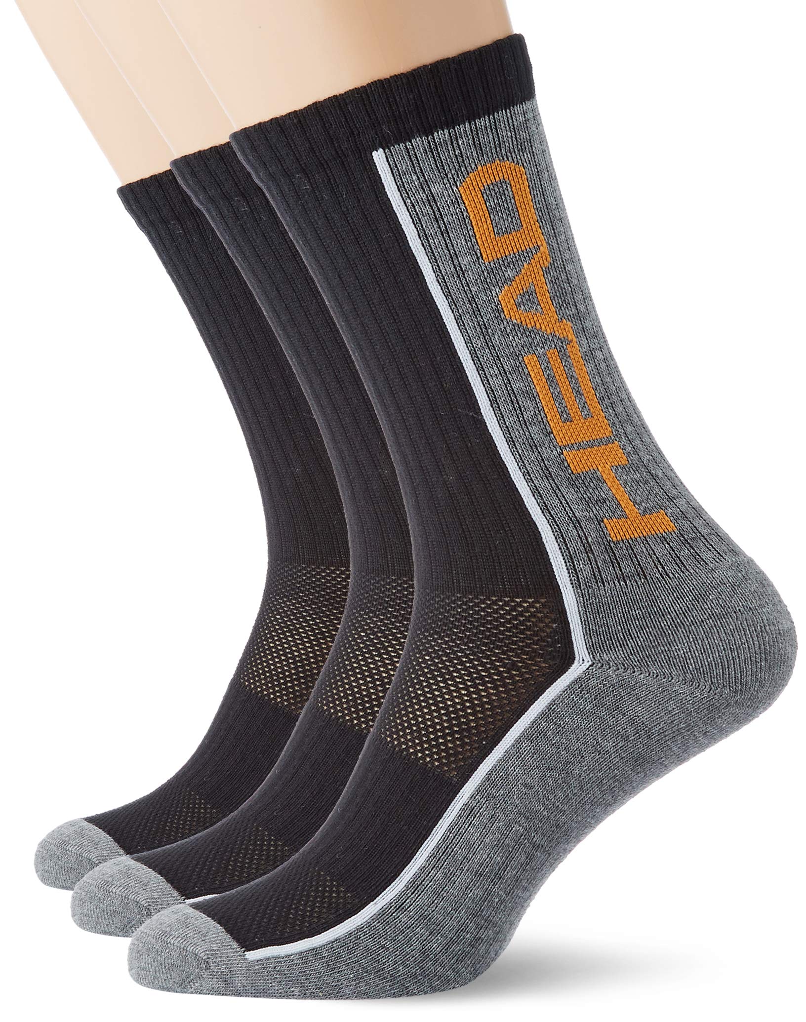 HEAD - Unisex Socks - Crew (3-Pack) - Grey/Black - 3-5