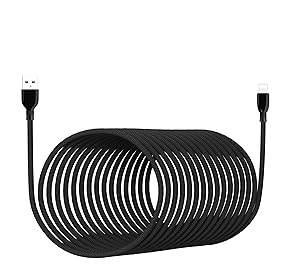 CATECK Phone Charger Cord 6M/20FT Extra Long Phone Cable Fast Charger Powerline Cable Nylon Braided USB Charging Cable Compatible with Phone X 8 Plus 7 Plus 6S Plus 6 Plus 5 5S 5C SE Pod Pad Pro