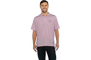 Vantage Apparel Men's College Moisture Wicking Premium Stretch Fit Striped Polo
