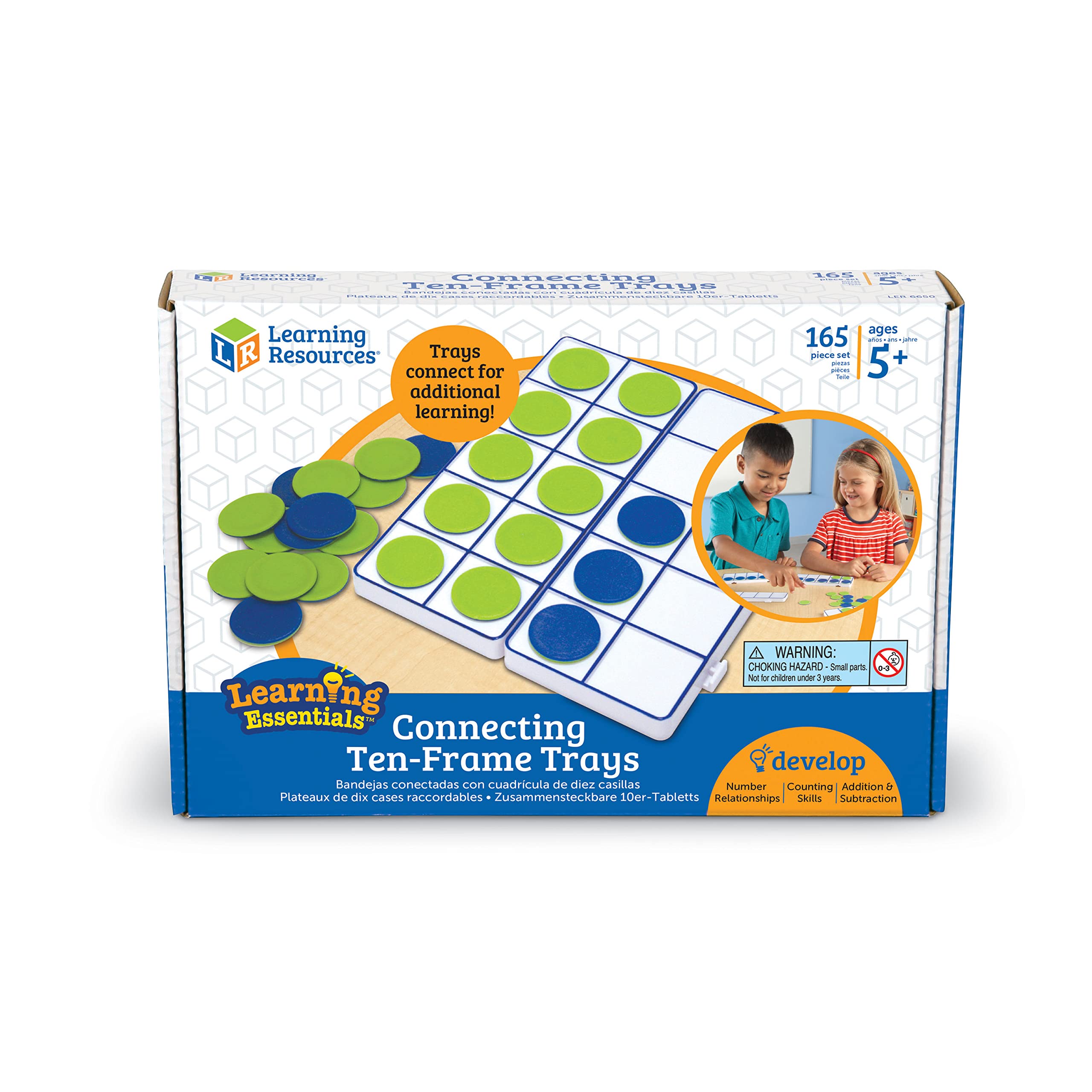 Learning Resources Connecting Ten-Frame Trays
