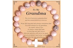 Kunniakir Christian Gifts for Women, Christmas Cross Bracelet for Women, Inspirational Religious Gifts for Mom, Grandma, Daughter, Granddaughter, Friends, Sisters, Encouraging Faith Jesus Jewelry