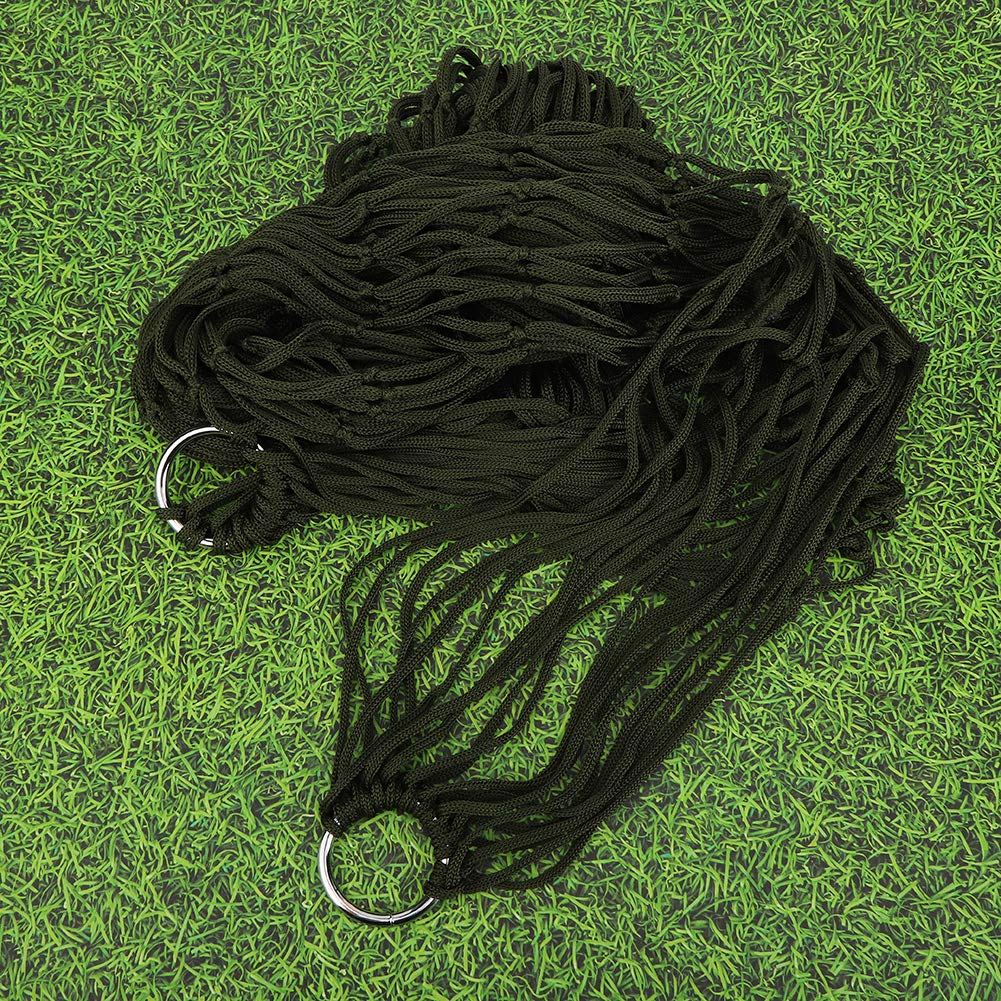 Hammock, Single Person Mesh Hammock Simple Nylon Net Hammock Sleeping Net Bed for Hiking 78.7x31.5in with Rope for Camping