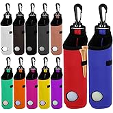Caeuiciw 12 Pcs Golf Ball Tee Holder Neoprene Pouch Golf Ball Carry Bag Pouch Portable with HookMulticolor Portable Accessories for Man Woman