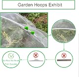 YUNSTK 30Pcs Garden Hoops Fiberglass 7 Ft Grow Tunnel Kit with Clamps view 6
